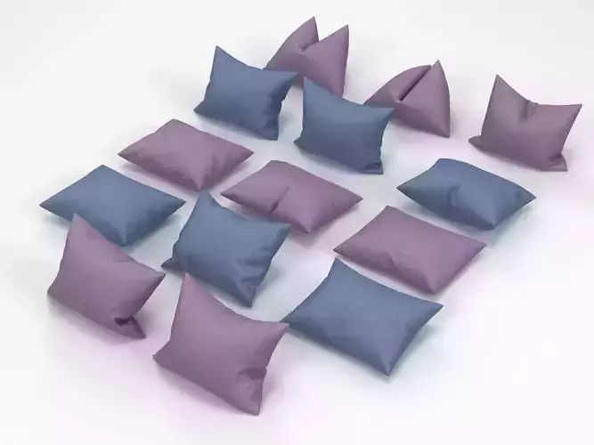 Pillows And Cushions 3D model