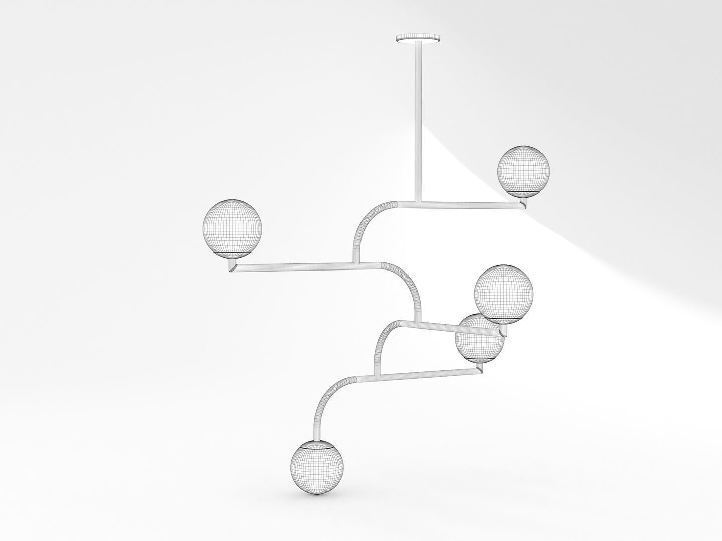 Decorative Ceiling Light Fixture 002 3D model_13