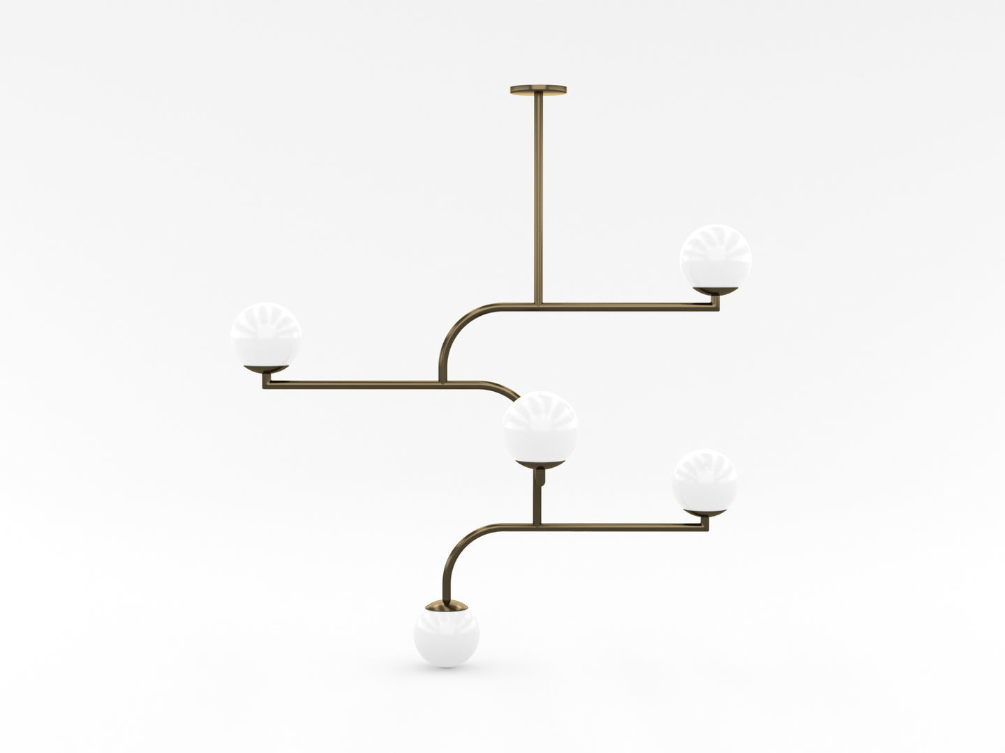 Decorative Ceiling Light Fixture 002 3D model_7