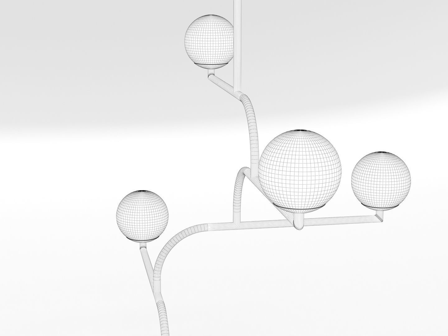 Decorative Ceiling Light Fixture 002 3D model_14