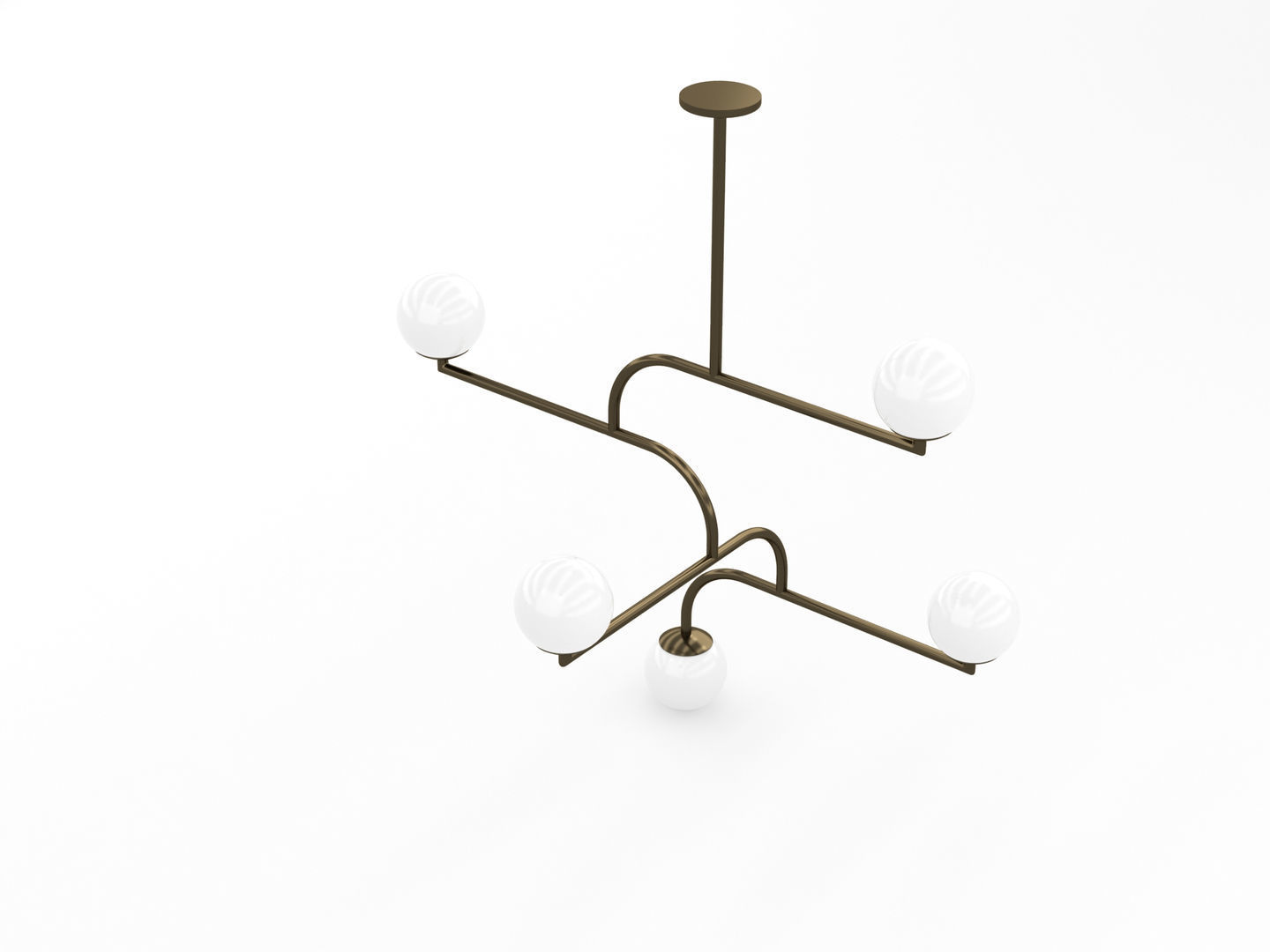 Decorative Ceiling Light Fixture 002 3D model_3