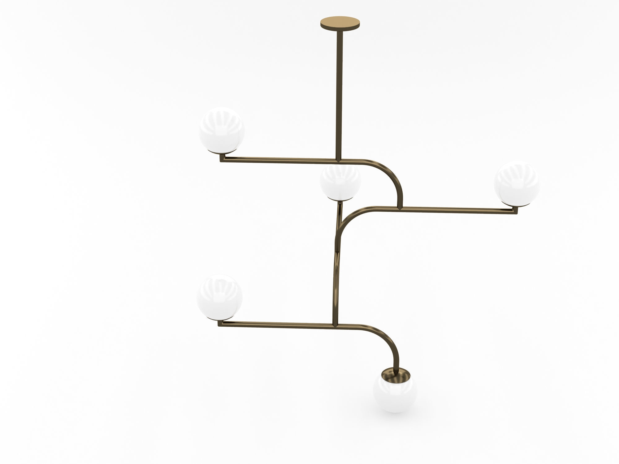Decorative Ceiling Light Fixture 002 3D model_1