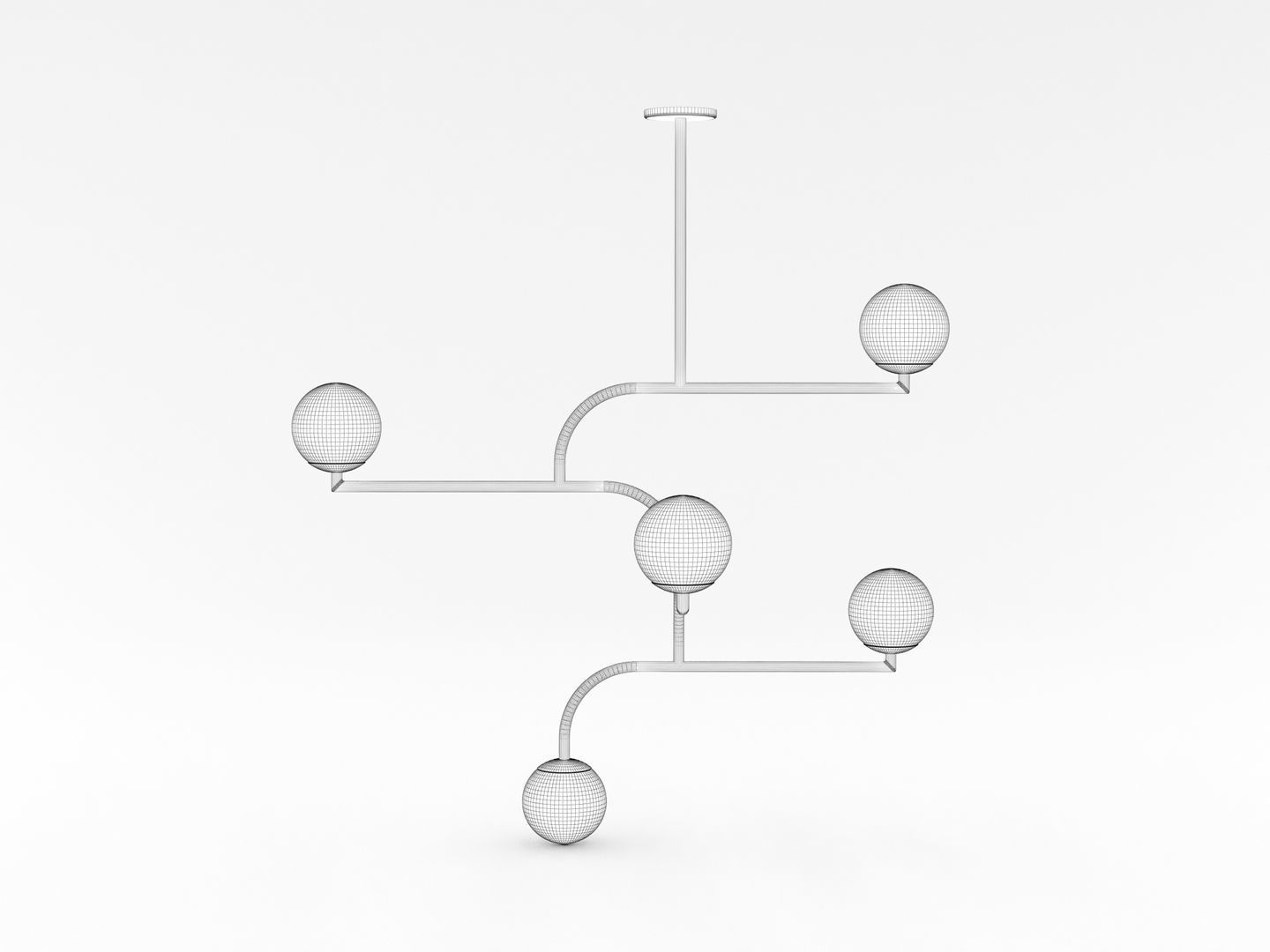 Decorative Ceiling Light Fixture 002 3D model_16