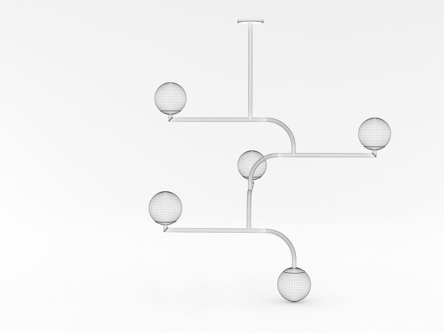 Decorative Ceiling Light Fixture 002 3D model_15