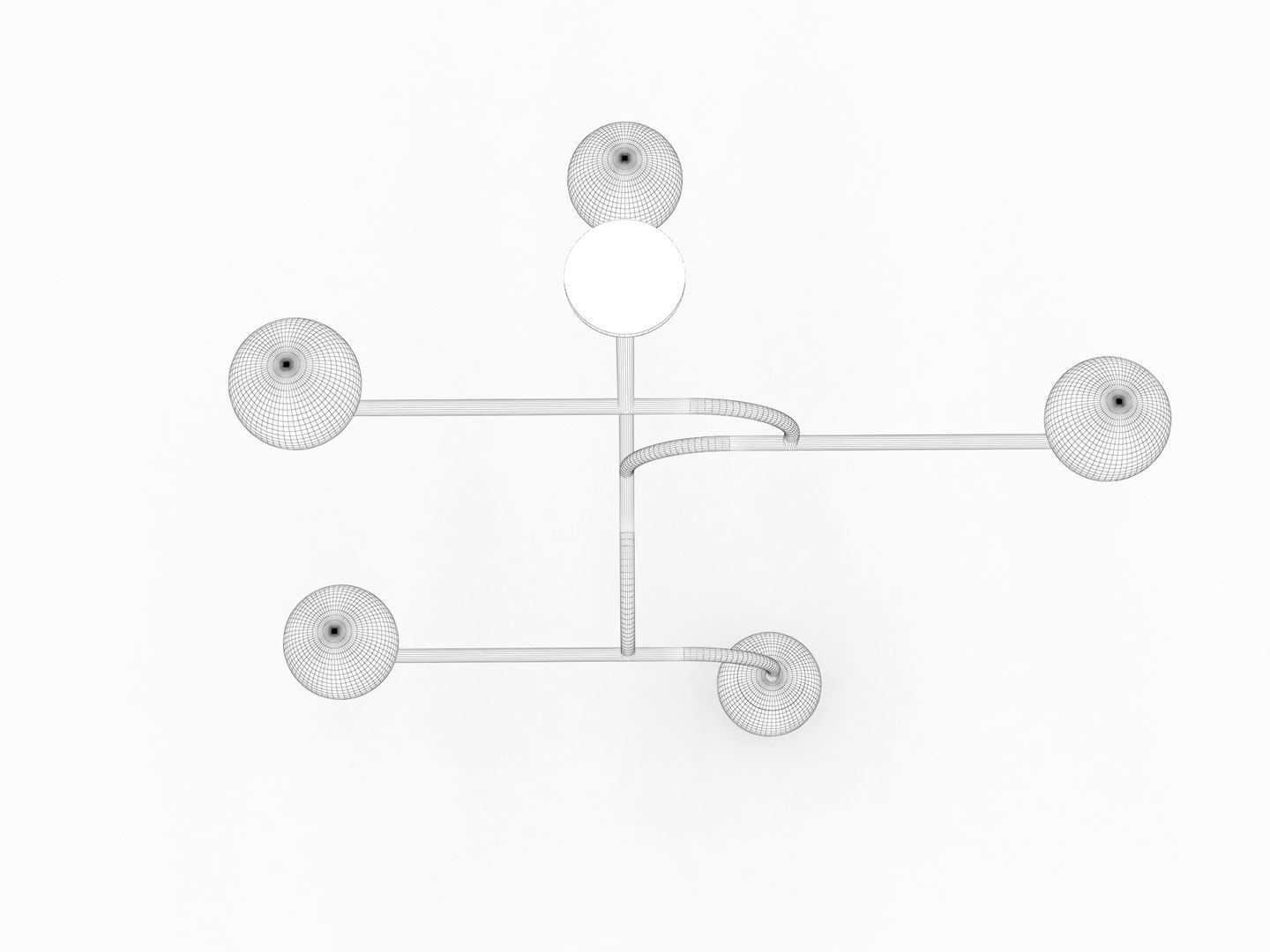 Decorative Ceiling Light Fixture 002 3D model_17