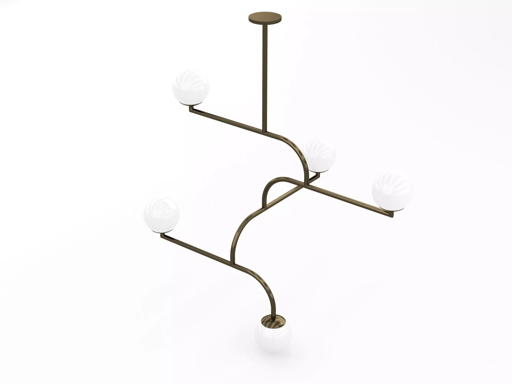 Decorative Ceiling Light Fixture 002 3D model_0