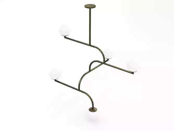 Decorative Ceiling Light Fixture 002 3D model