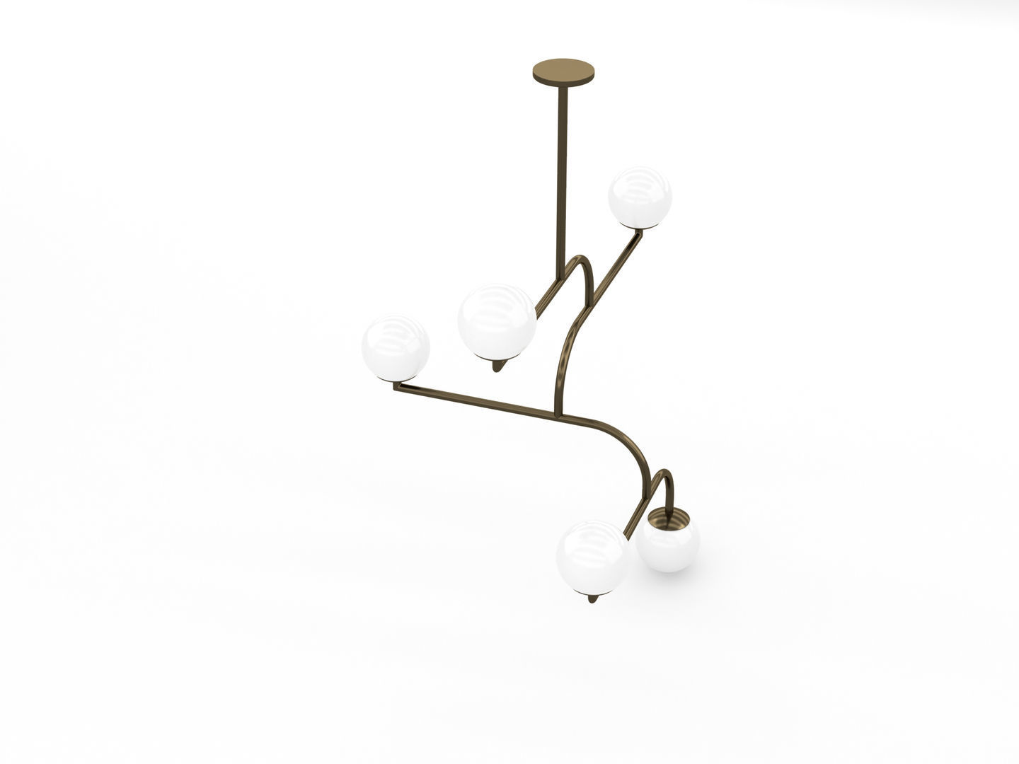 Decorative Ceiling Light Fixture 002 3D model_2