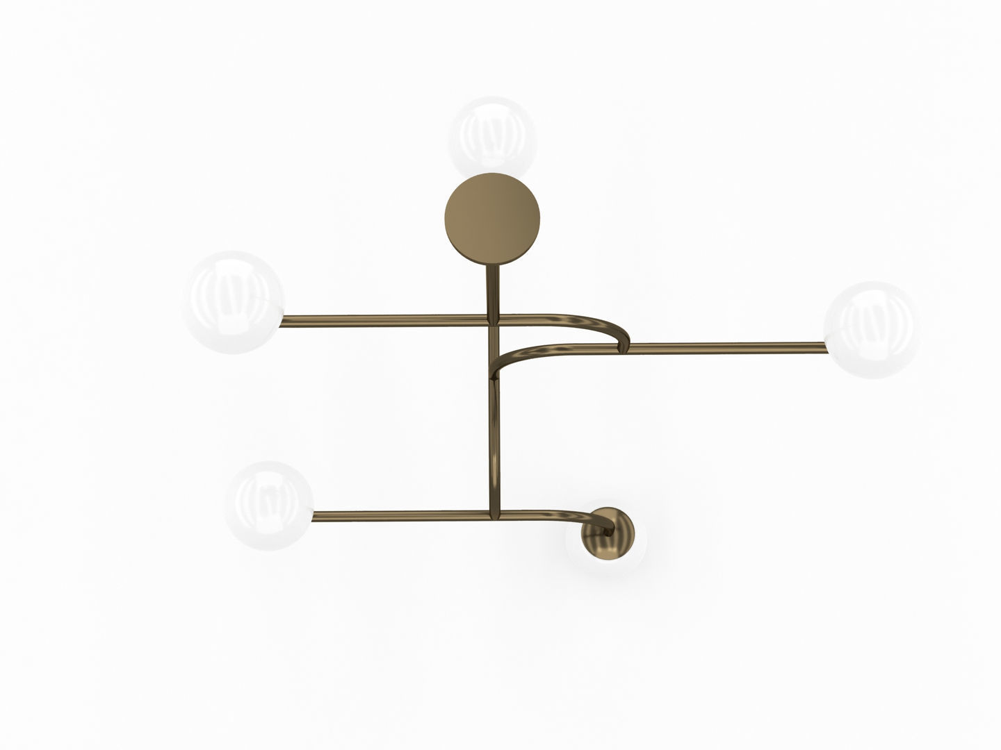 Decorative Ceiling Light Fixture 002 3D model_8