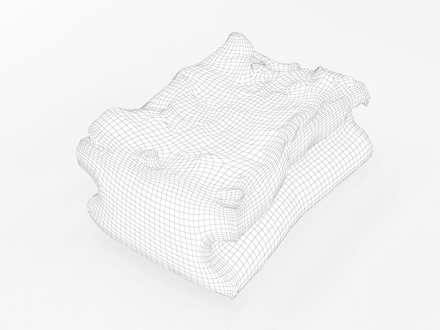 Used Sponge Scourer 3D model_9