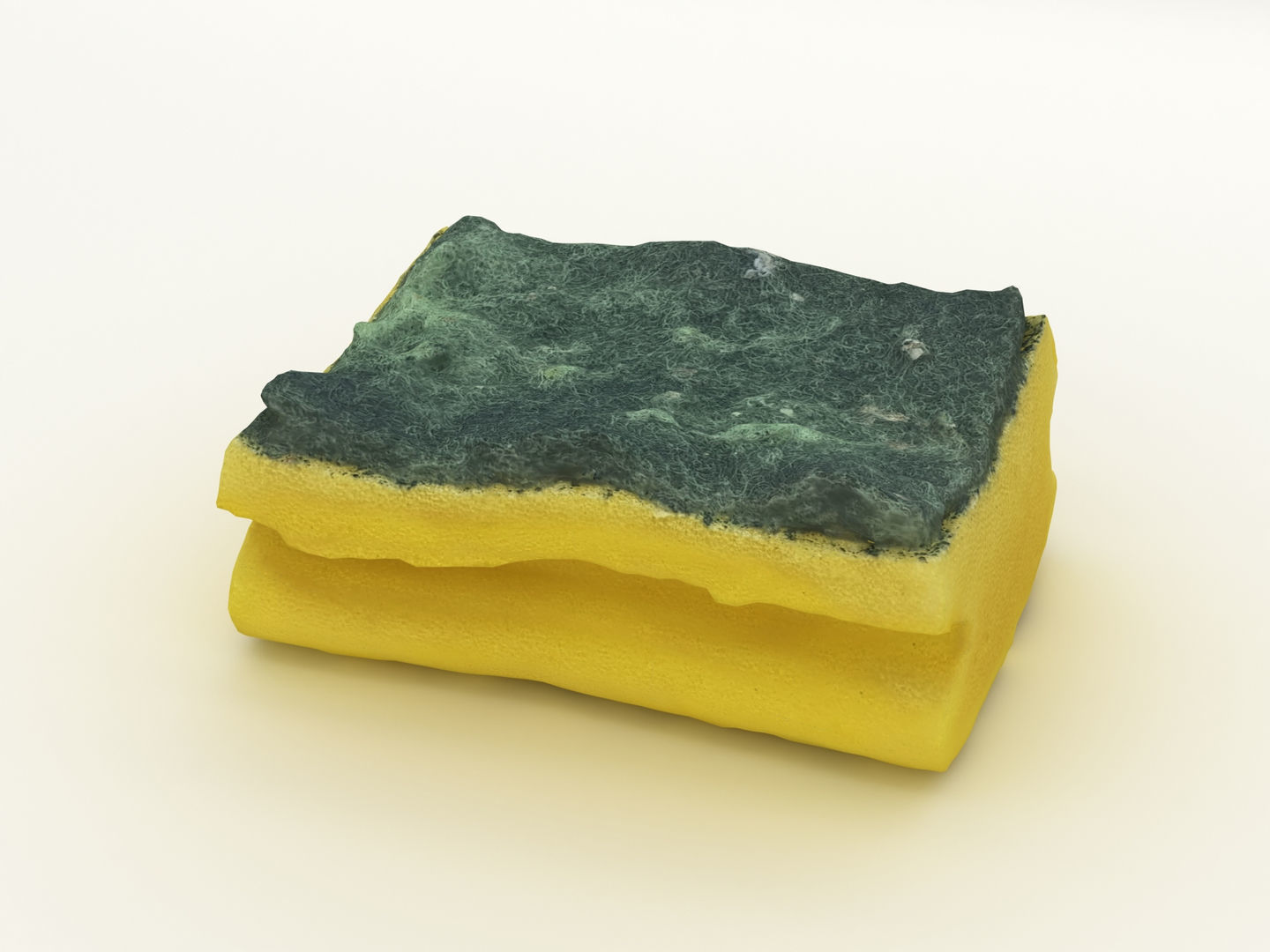 Used Sponge Scourer 3D model_2
