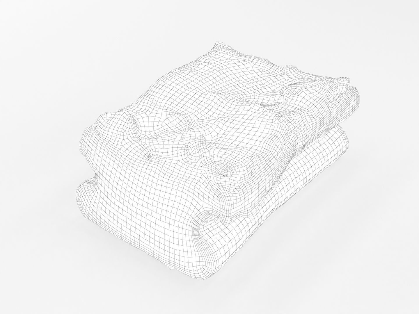 Used Sponge Scourer 3D model_12