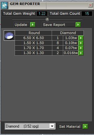 Round Diamond Ring 1650 3D print model_5