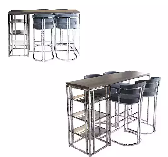 BAR TABLE 3D model Low-poly 3D model