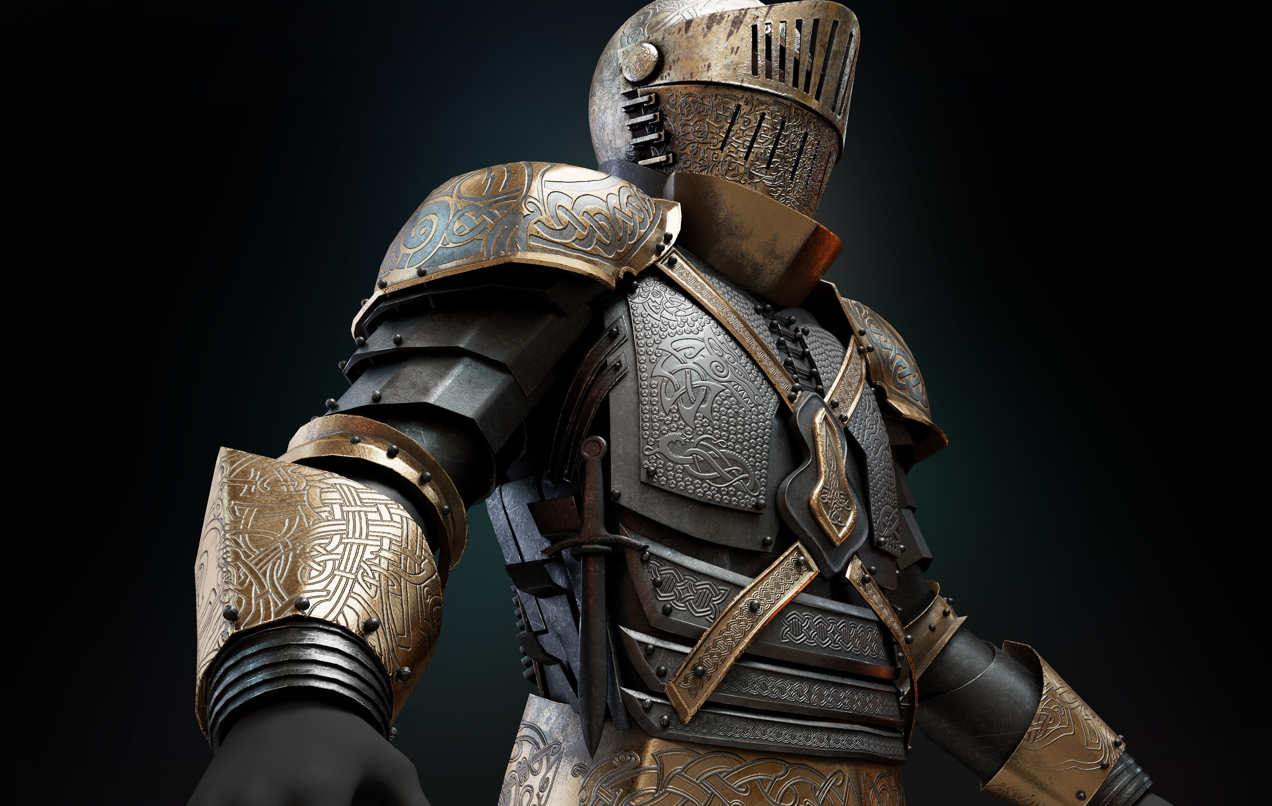 Armor Set 3D model_2