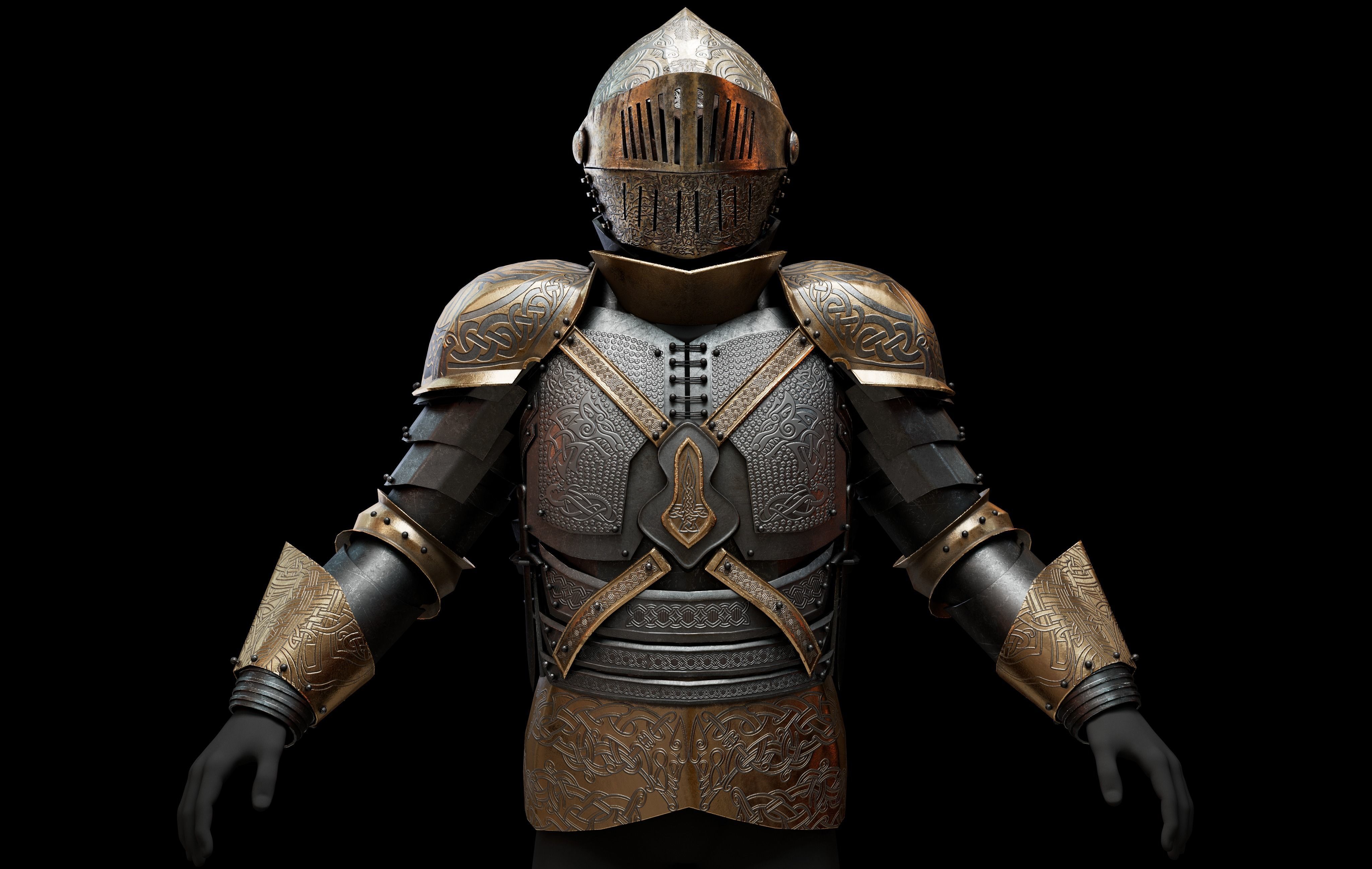 Armor Set 3D model_12