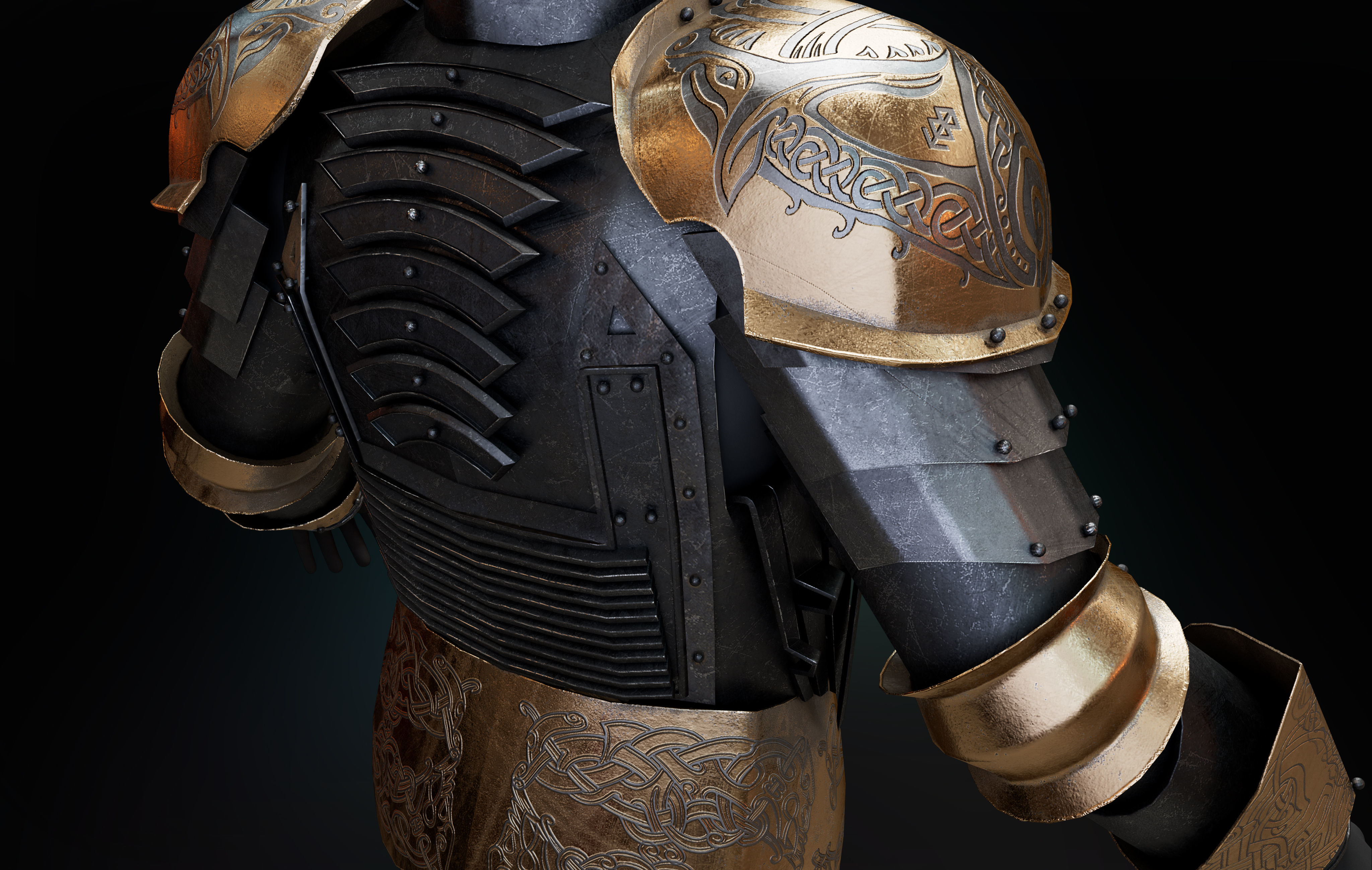 Armor Set 3D model_9