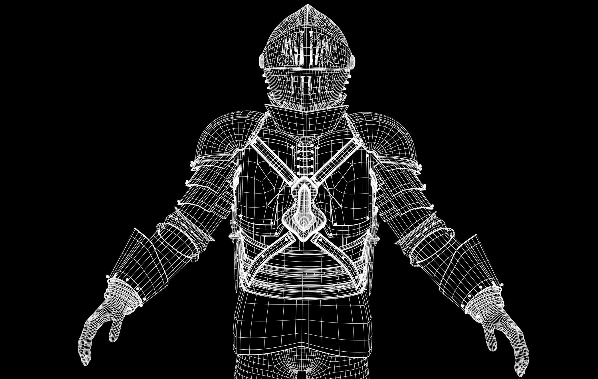 Armor Set 3D model_13