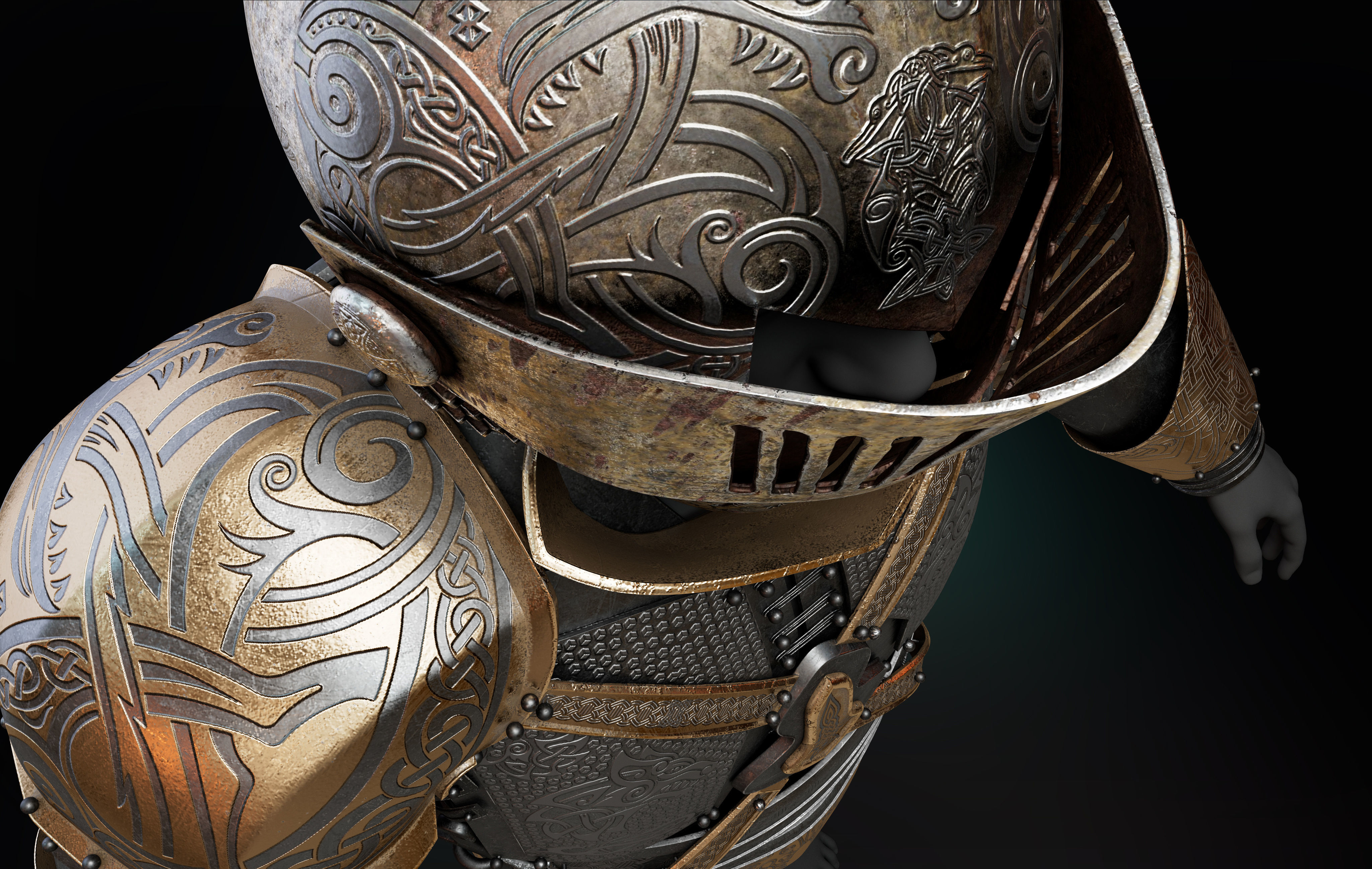 Armor Set 3D model_10