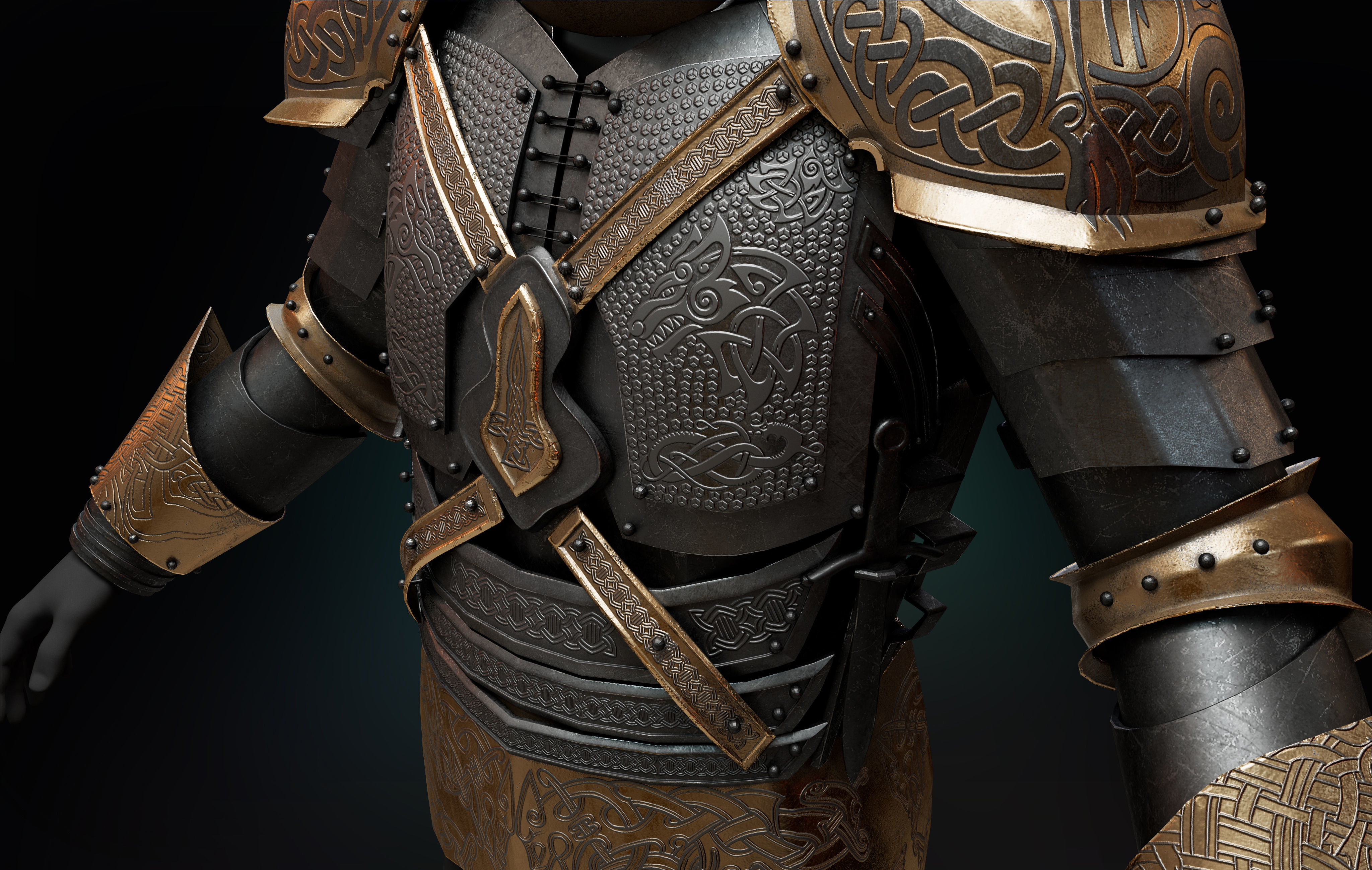 Armor Set 3D model_7