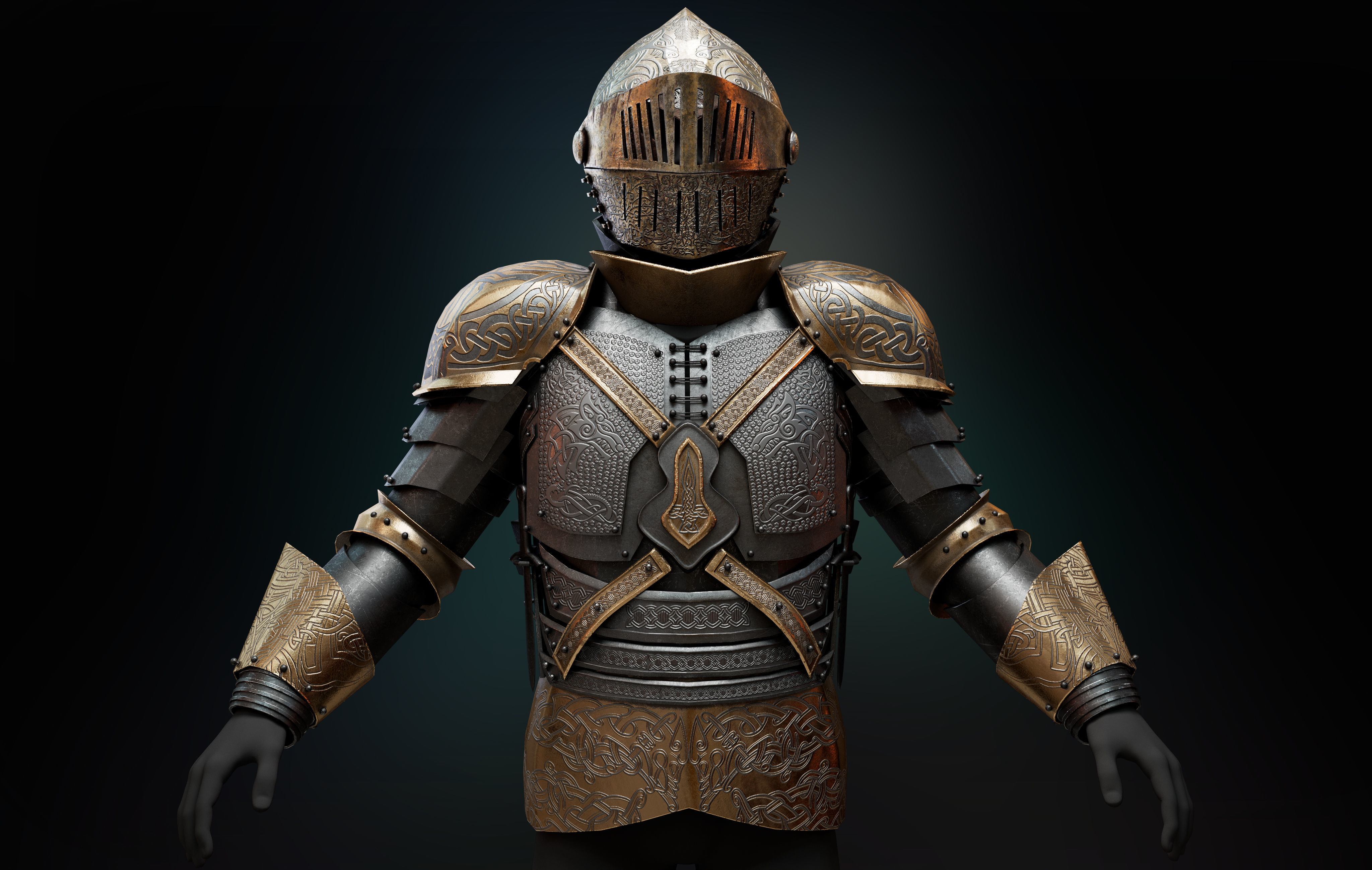 Armor Set 3D model_4