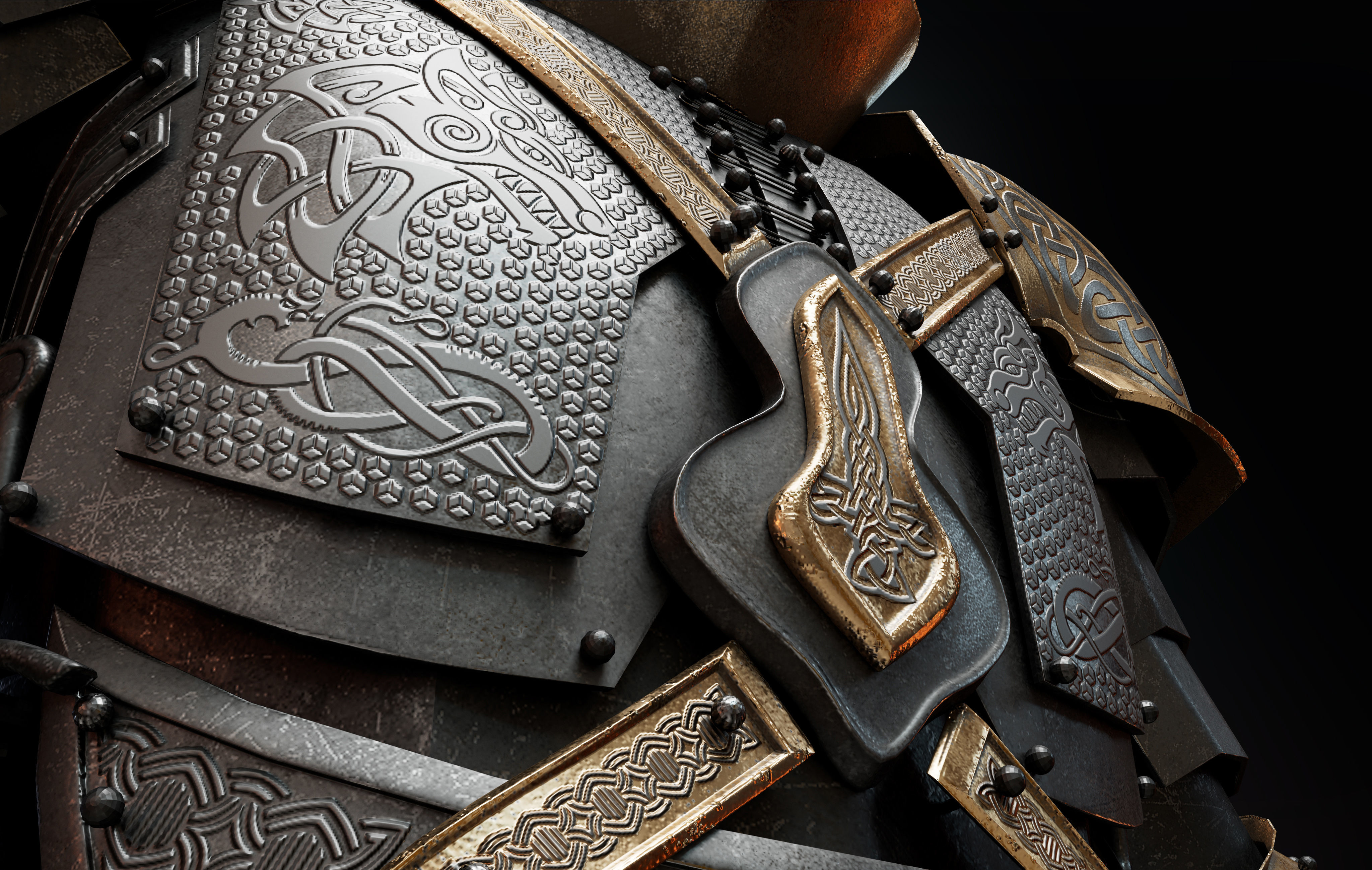 Armor Set 3D model_11