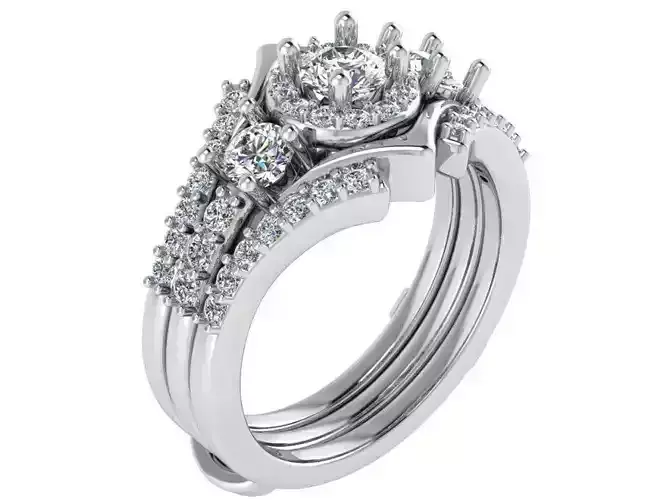 Round Halo Transformer Ring 1656