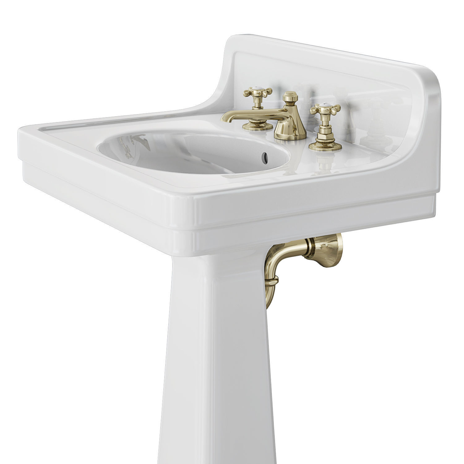 Waterworks Alden on pedestal 3D model_2