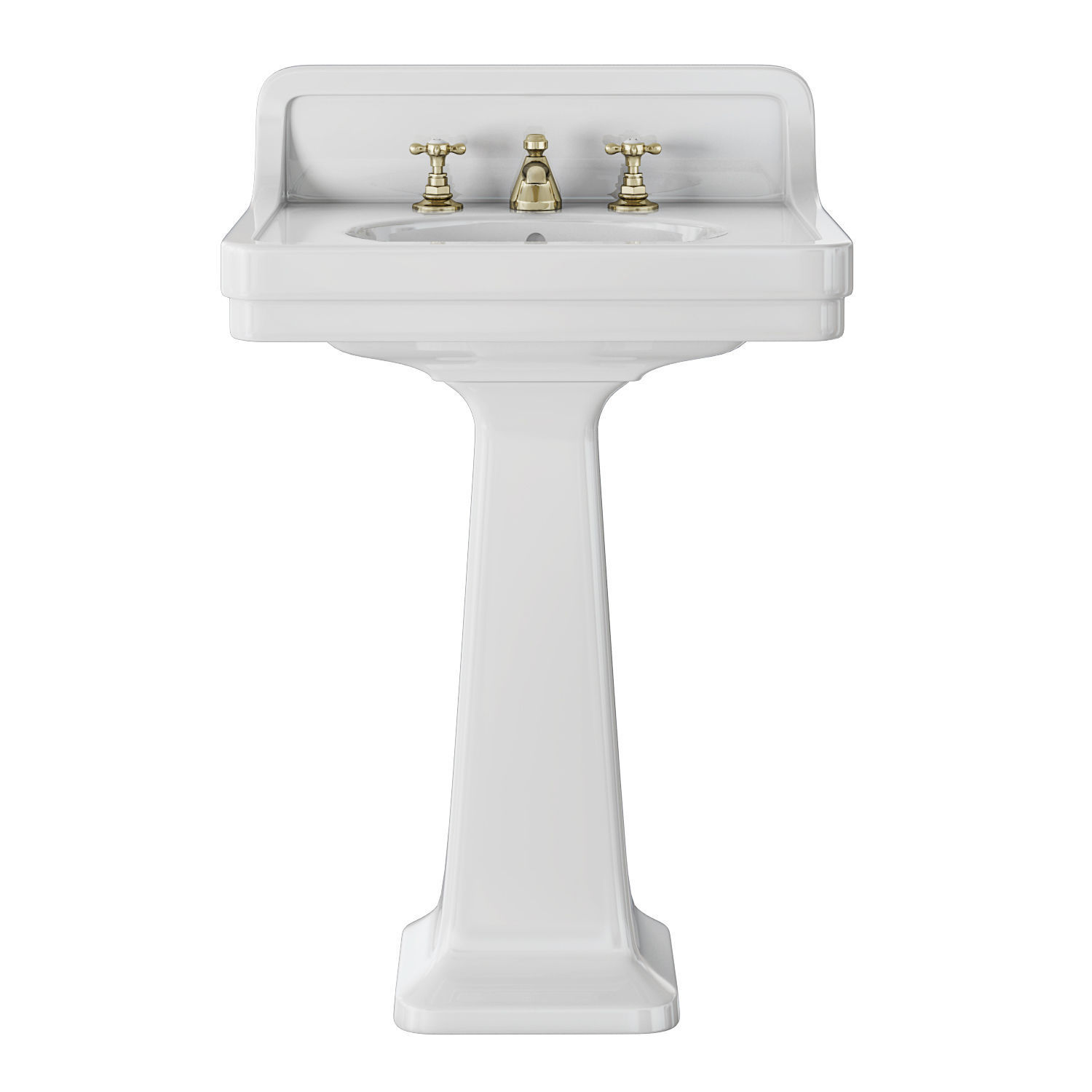 Waterworks Alden on pedestal 3D model_1