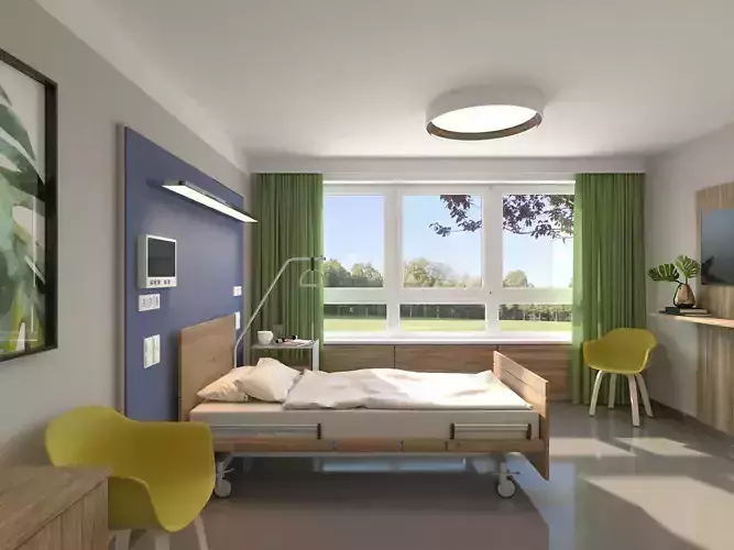 Hospital Room 3D model