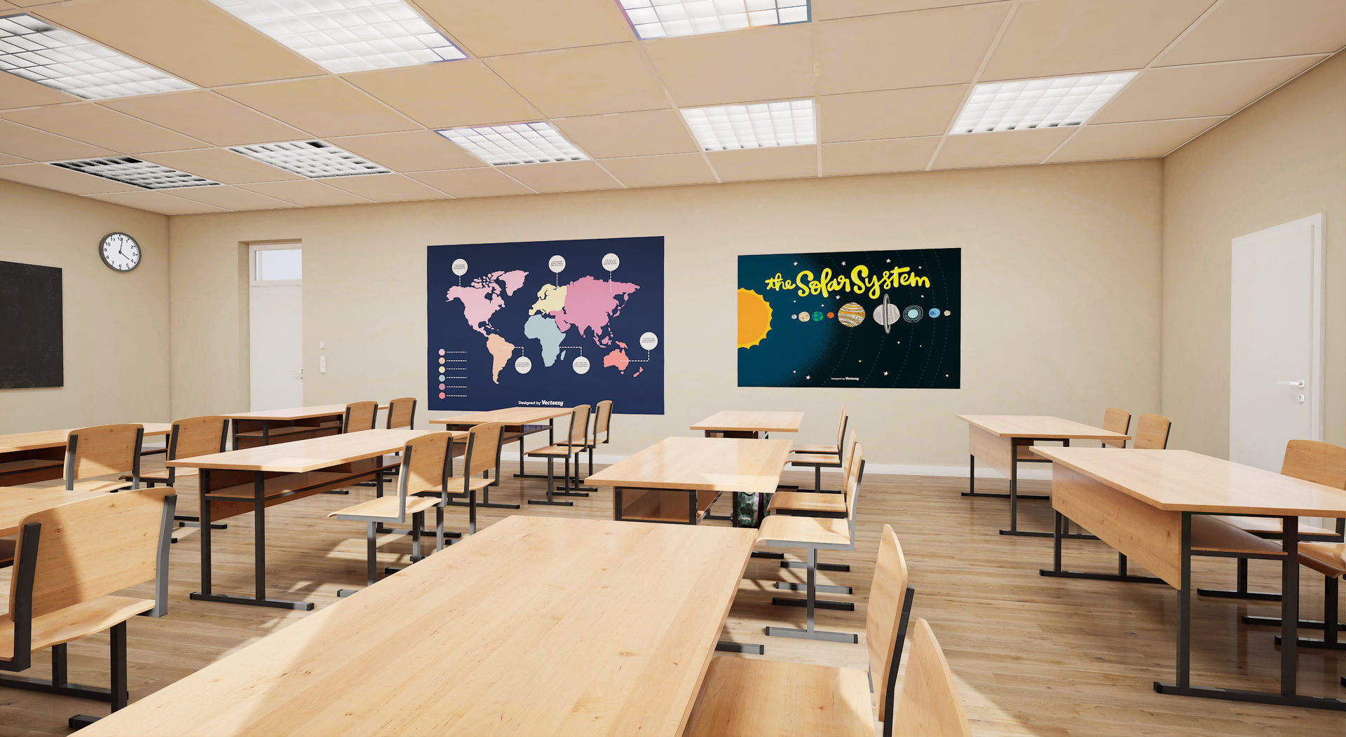 School Collection UE4 3D model_26
