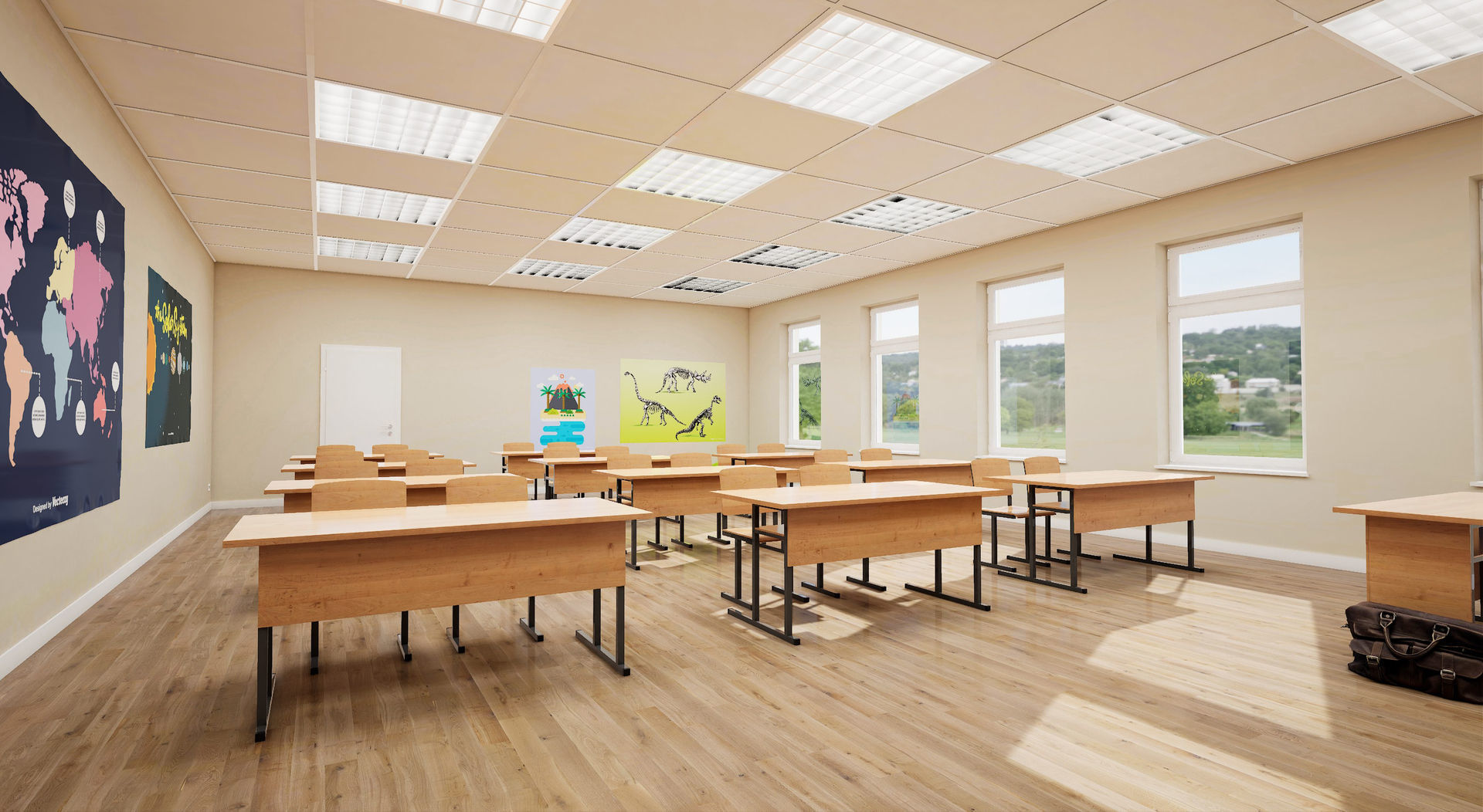 School Collection UE4 3D model_12