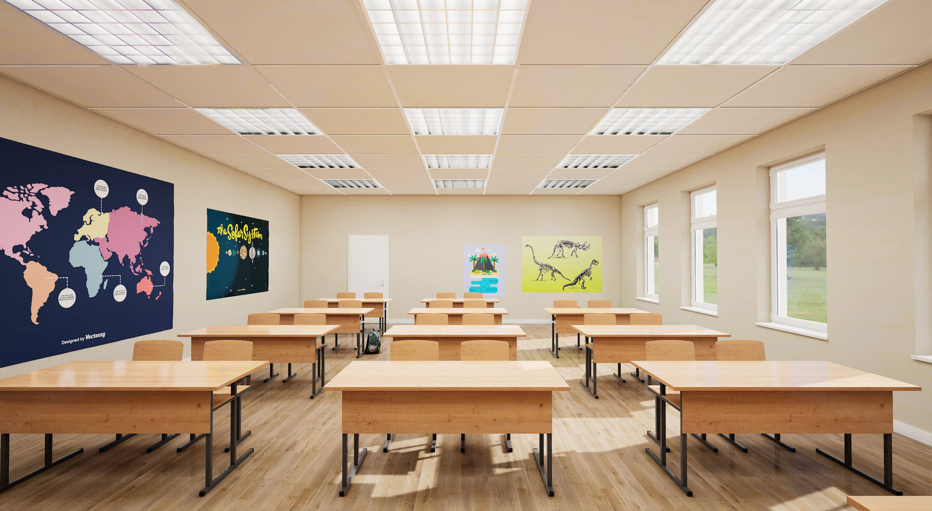 School Collection UE4 3D model_3