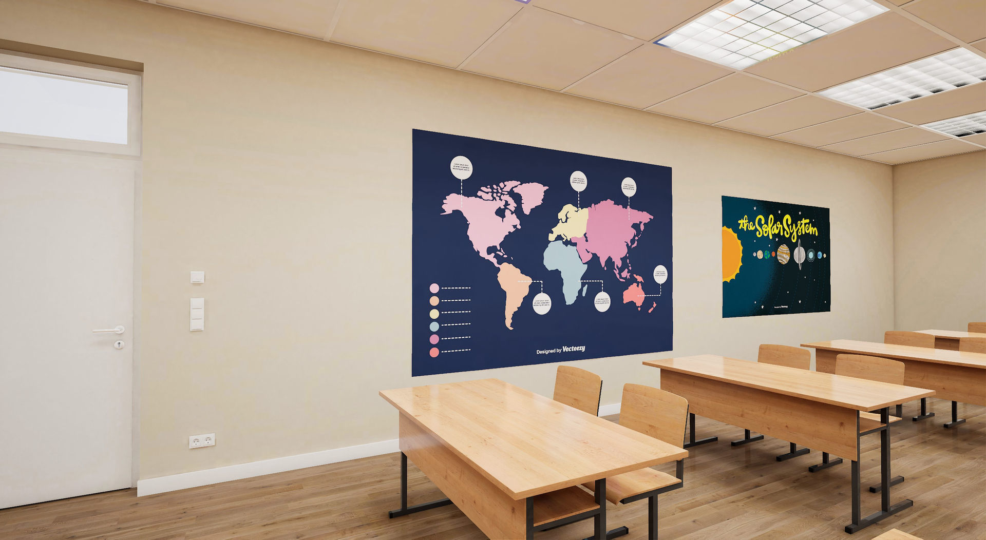 School Collection UE4 3D model_6