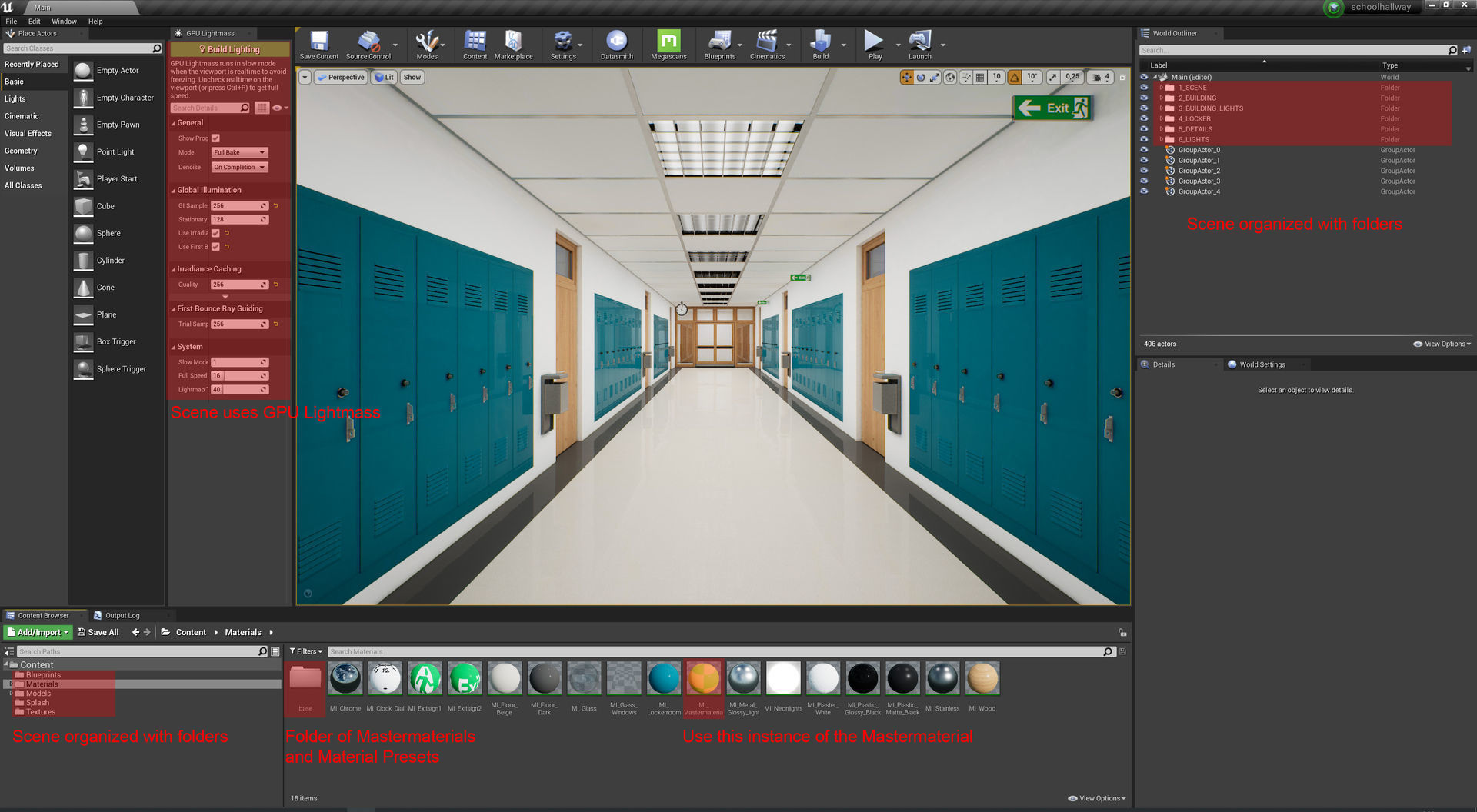 School Collection UE4 3D model_53
