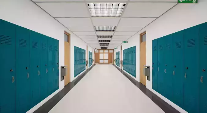 School Hallway UE4 3D model