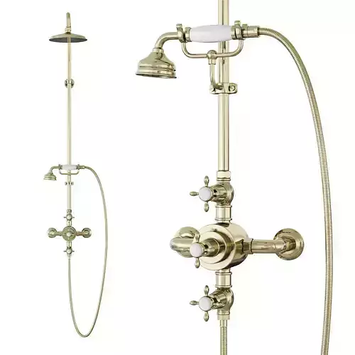 Waterworks Easton shower set Low-poly 3D model