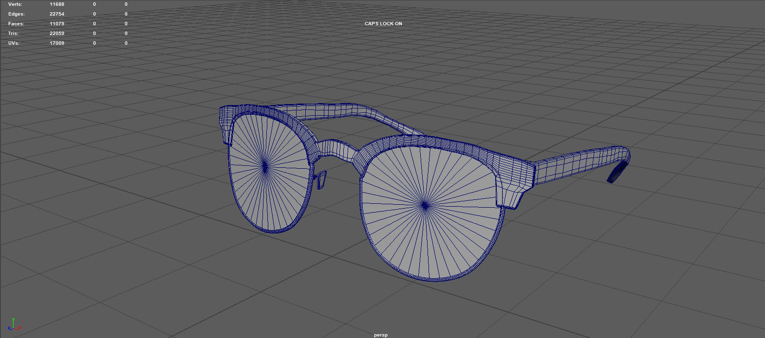 Sunglasses mirrored 3D model_10
