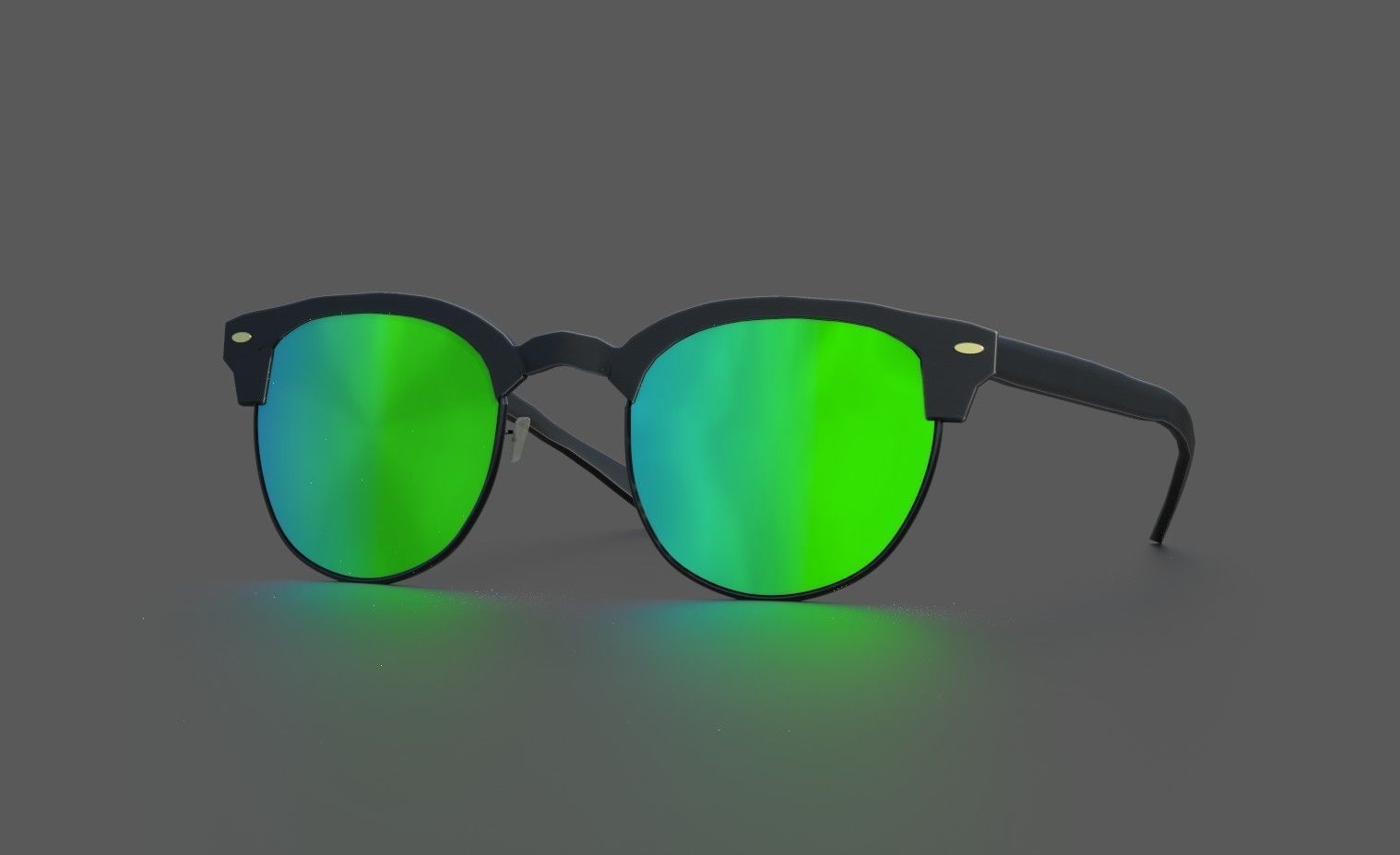 Sunglasses mirrored 3D model_3