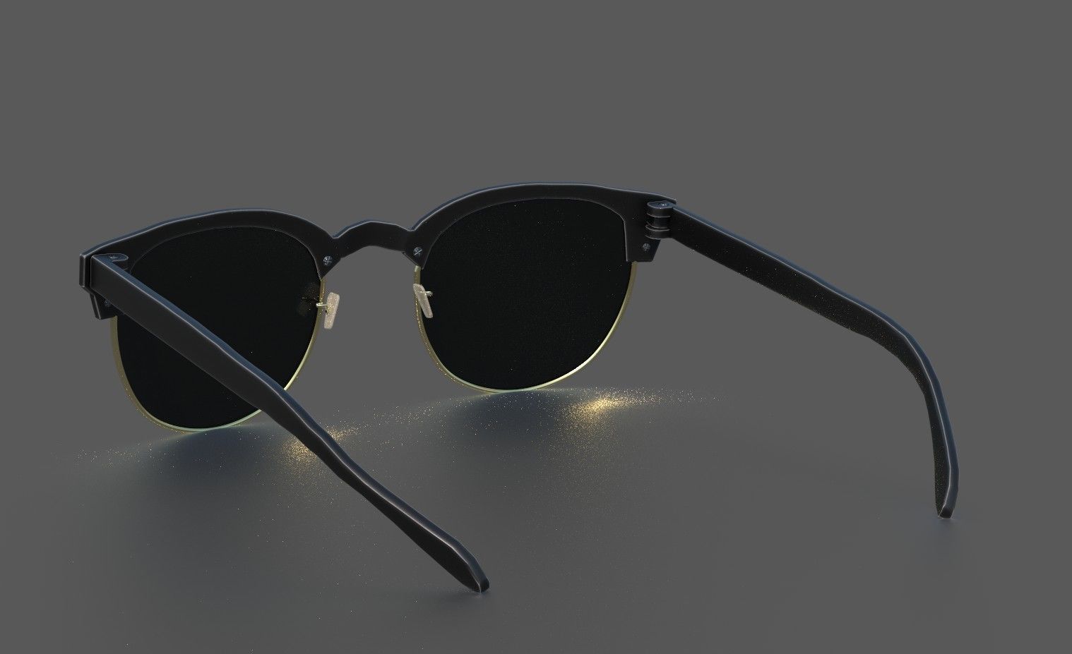 Sunglasses mirrored 3D model_7