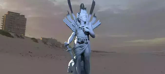 Roman God Mars Wings 3 