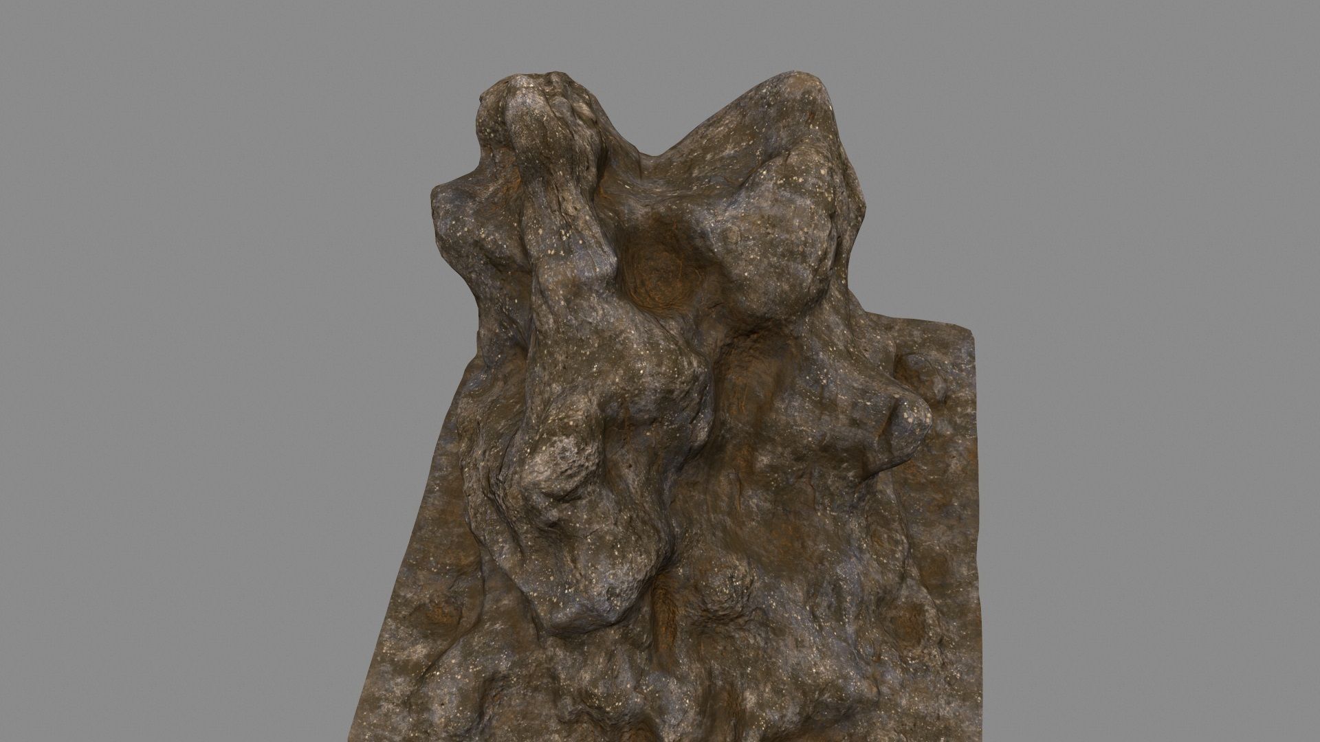 rock stone mount 3D model_11