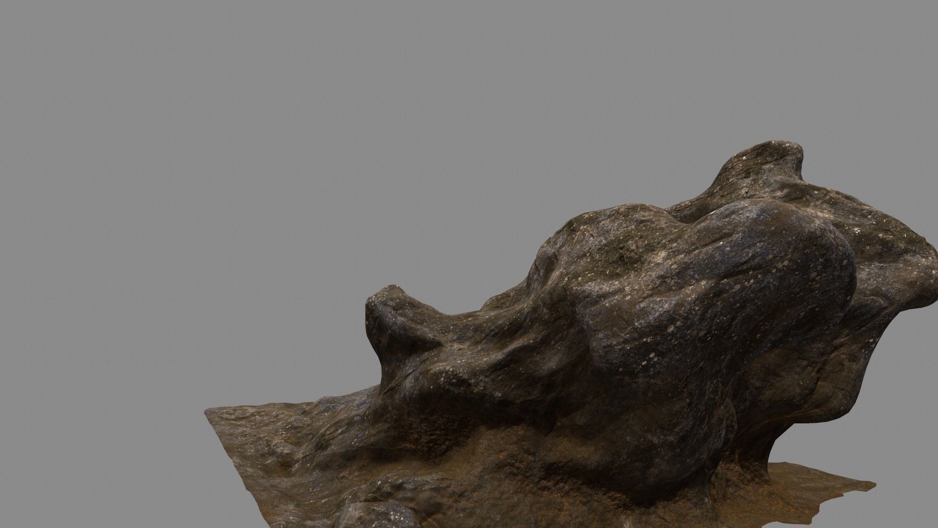 rock stone mount 3D model_10