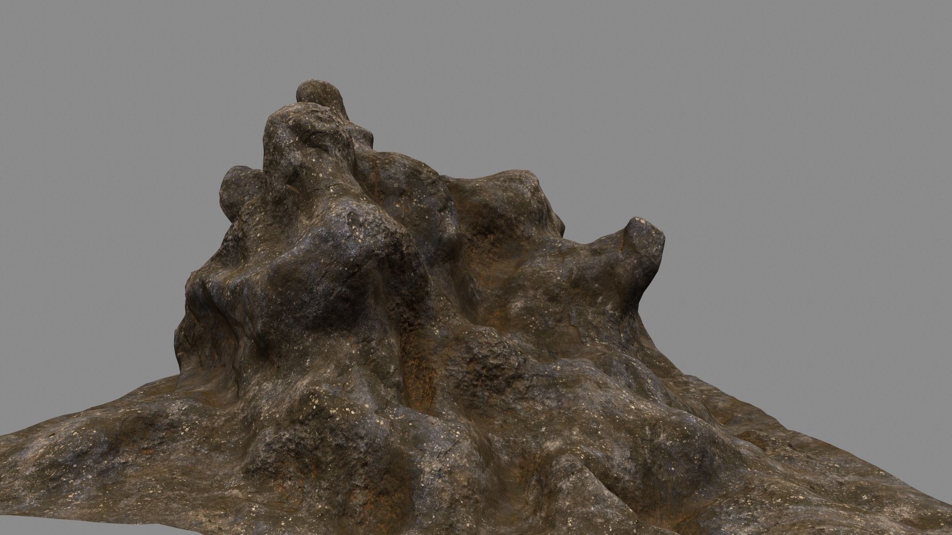 rock stone mount 3D model_3