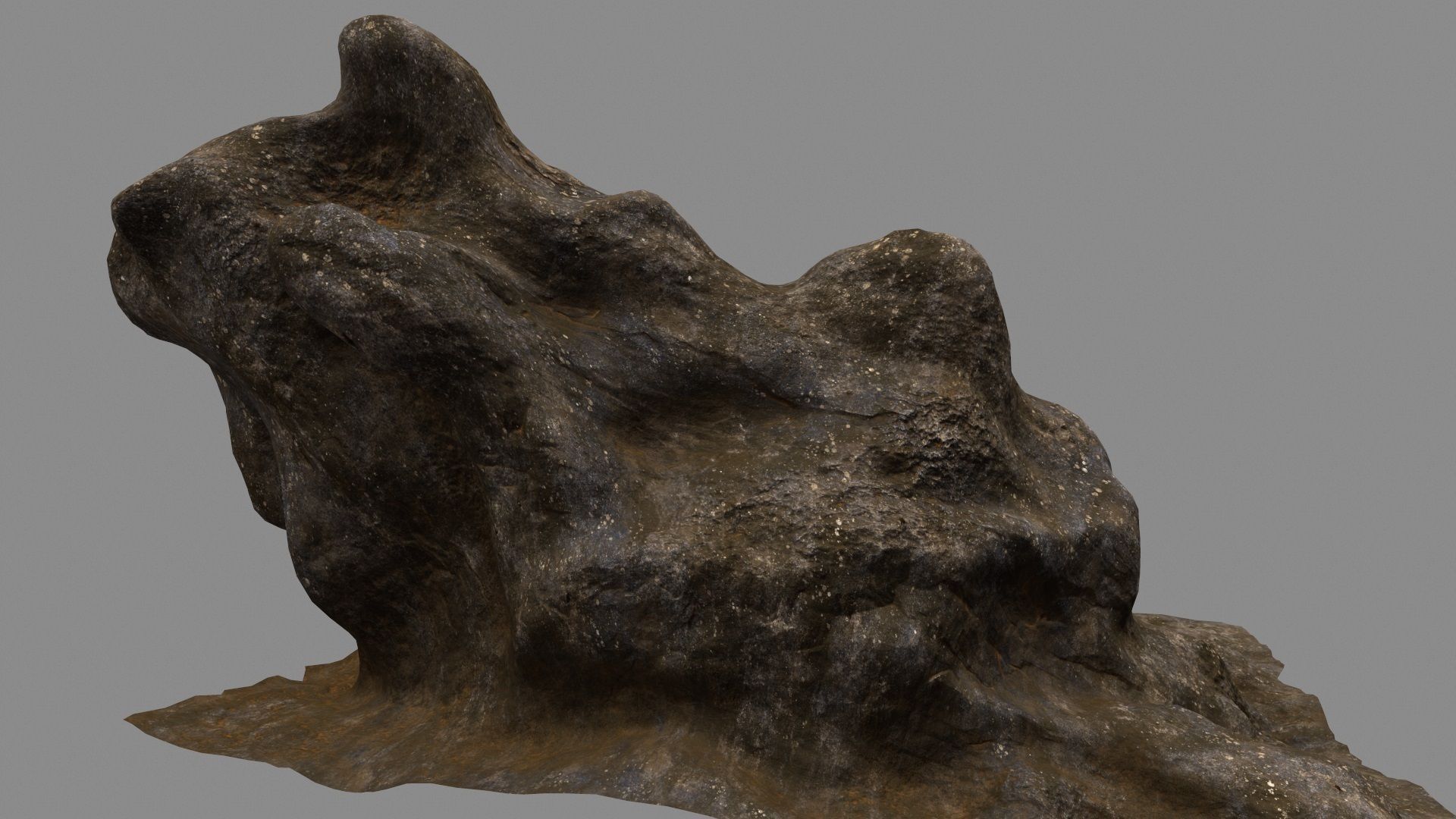 rock stone mount 3D model_6