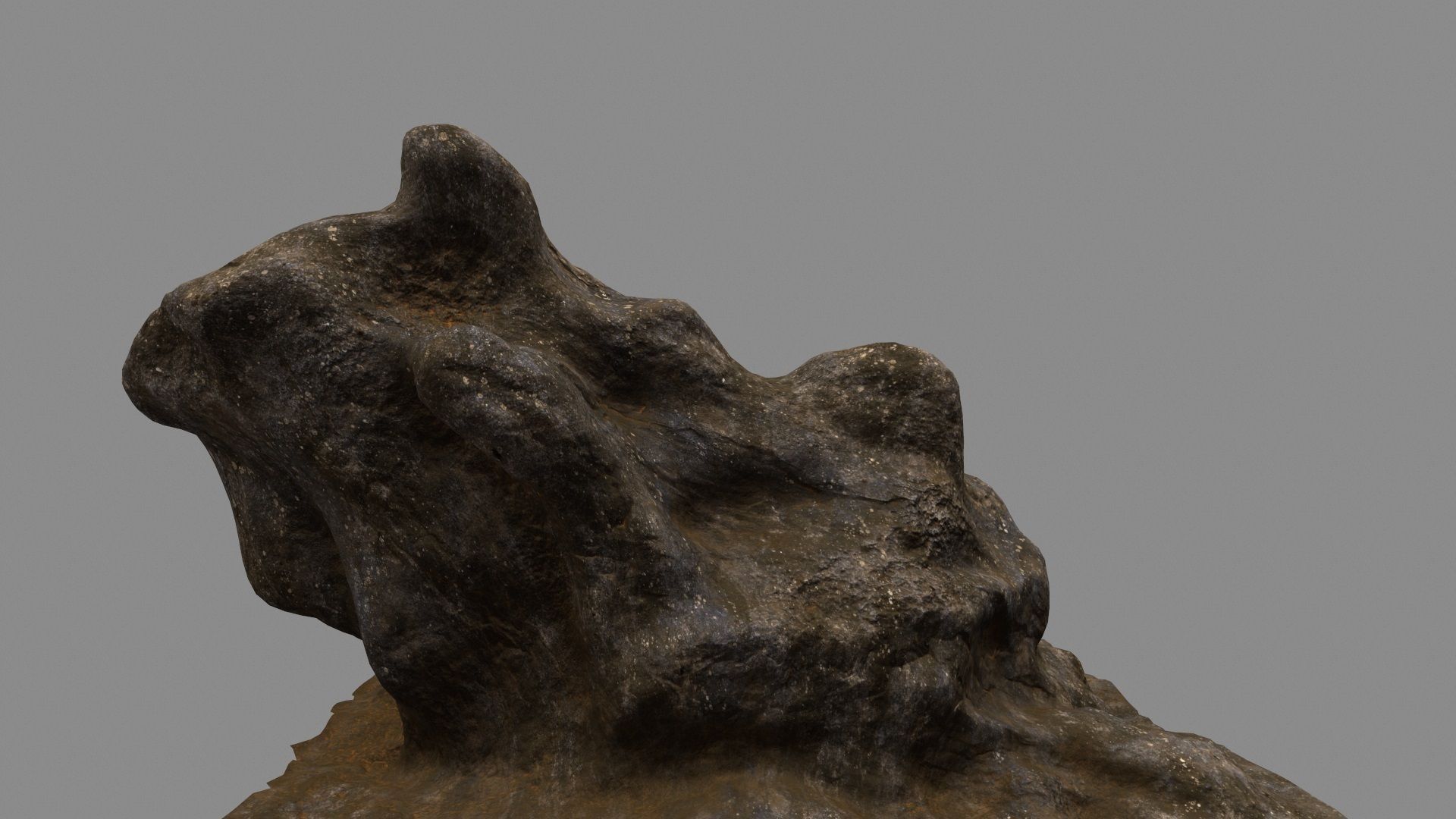 rock stone mount 3D model_8