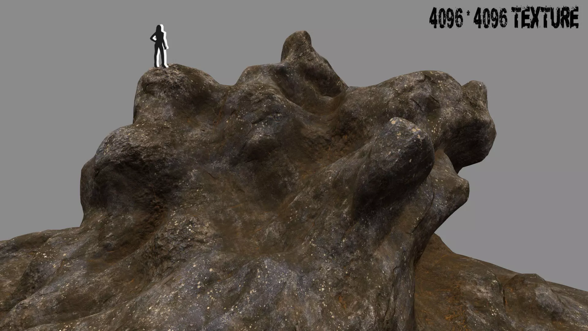 rock stone mount 3D model_0