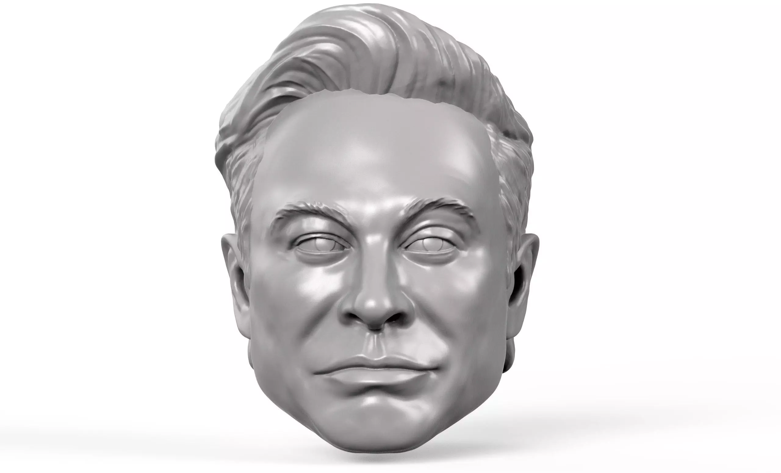 Elon Musk action figure portrait 3D print model_0