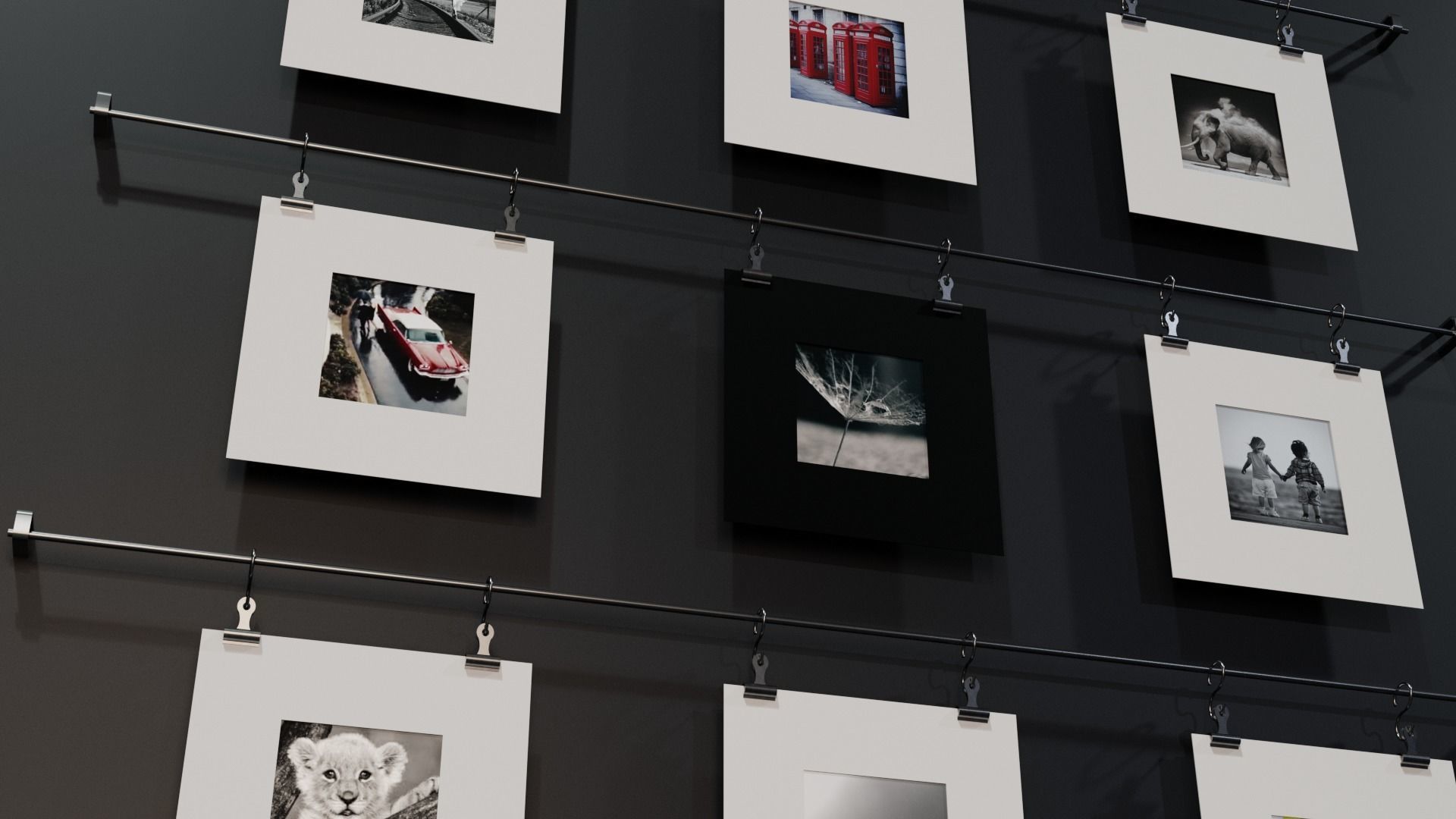 Photo Wall Deco Free low-poly 3D model_1