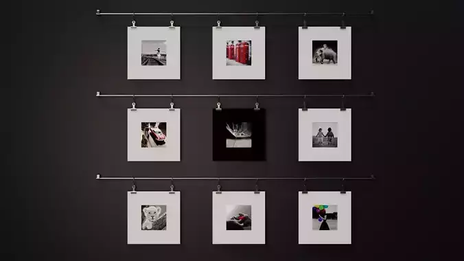 Photo Wall Deco Free low-poly 3D model